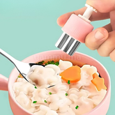 SET. 3 Mini Emporte-pièces avec Poussoir - Étoile, Rond et Ananas